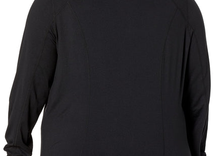 Amazon Essentials Women's Fleece Full-Zip Jacket - Brushed Tech Stretch, Black, Large (Available in Plus Size)