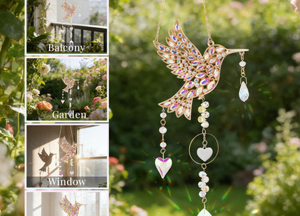 Hummingbird Gifts for Women, Hummingbird Crystal SunCatcher Window Decor