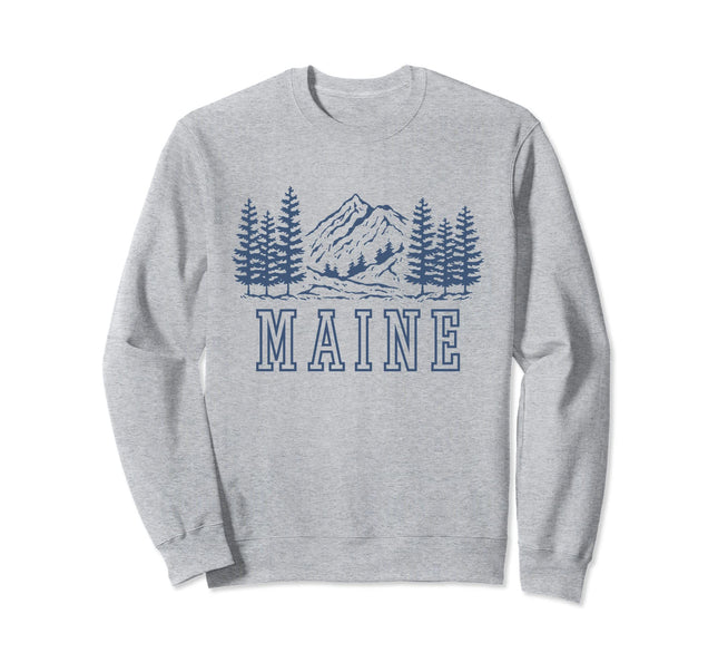 Maine Vintage Mountain Graphic Sweatshirt