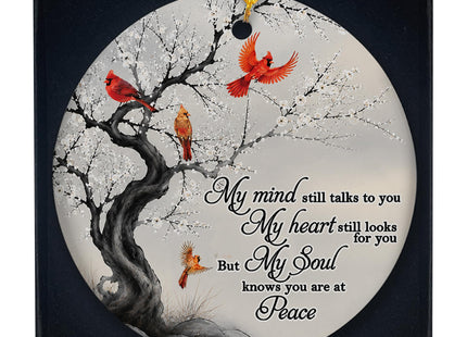KSDUT Cardinal Christmas Ceramic Hanging Ornament Gifts