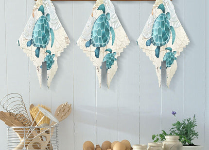 senya Vintage Ocean Sea Turtle Starfish Map Print Dish Cloths 6 Pack Dish Towels Reusable Cleaning Cloths Kitchen Hand Towels