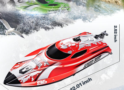 BEZGAR RC Boat TX126-12 Inch Remote Control Boat for Lakes and Pools