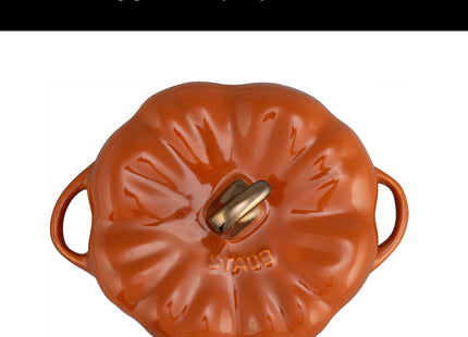 Staub Ceramic 16-oz Petite Pumpkin Cocotte - Burnt Orange