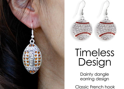Inspired Silver - Maine Outline - Silver Dangle Earrings for Women - Square Charm Earrings French Hook Drop with Cubic Zirconia - Women's Dangly Earrings Jewelry Gift