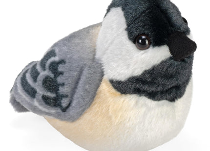 Wild Republic Audubon Birds Black-Capped Chickadee Plush with Authentic Bird Sound, Stuffed Animal, Bird Toys for Kids & Birders