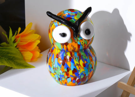 Qianwei Crystals Owl Decor Gifts for Women - Glass Owl Figurines Stuff Gifts for Owl Lovers Owl Decor Statue Paperweight Birthday for Best Friend Keepsake&Paperweight