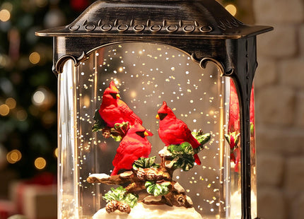 DenicMic Cardinal Snow Globe Lantern Christmas Decorations Indoor