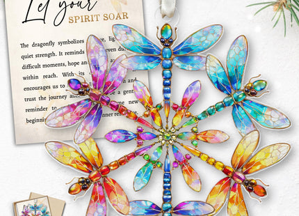 Dragonfly Ornament 2026 - Dragonfly Christmas Ornaments, Insect Ornaments