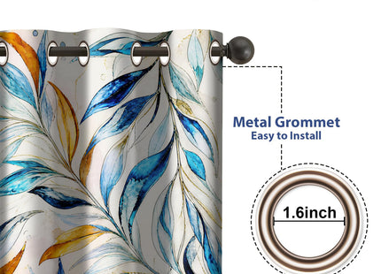 Jekeno Nautical Anchor Sea Map Window Blackout Curtain