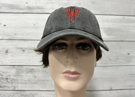 Shenbors Crawfish Lobster Embroidered Men Women Adjustable Dad Hats