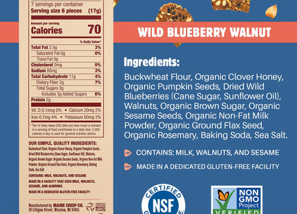 Maine Crisps Wild Blueberry Crisps, 4 Oz (Pack of 4)