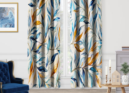 Jekeno Nautical Anchor Sea Map Window Blackout Curtain