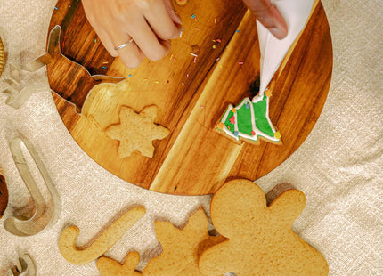 Christmas Cookie Cutters, 10 pieces Large Metal Cookie Cutters Shape - Gingerbread Man, Snowflake, Snowman, Christmas Tree, Bell, Reindeer & More for Holiday, Stainless Steel