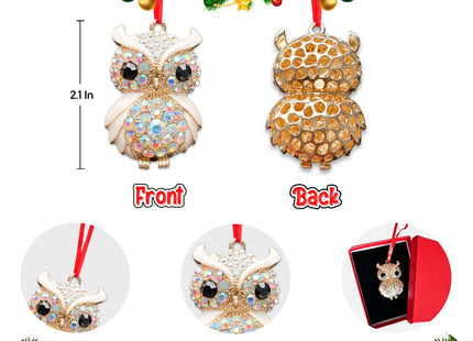Ushinemi Owl Ornaments for Christmas Tree Cute Owl Ornament