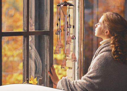 Briwooody Owl Wind Chimes for Outside Christmas Owl Gifts