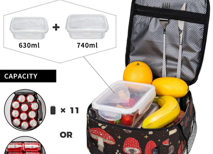 Coobex Mushroom Lunch Box Kids Insulated Lunch Bag for Girls Boys