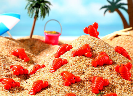 RoundFunny 100 Pcs Mini Resin Figurine Tiny Resin Models Decor, Lobster