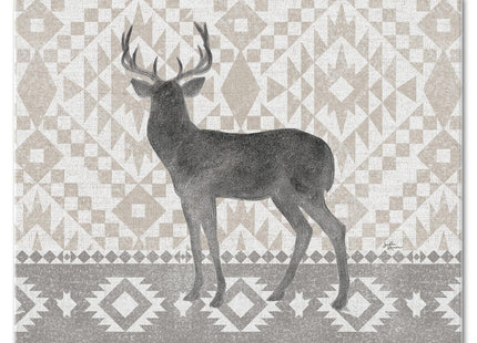 CounterArt Soft Lodge Deer 3mm Tempered Glass Cutting Board 12" x 15"