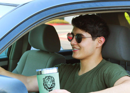 LaserGram Personalized 20oz Tumbler, Boat Anchor (Teal)