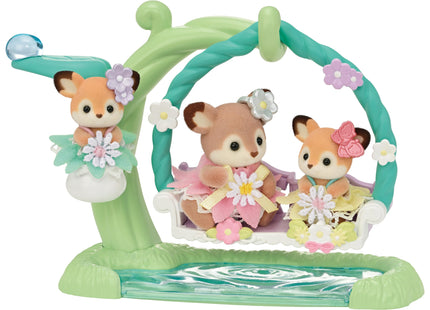 Sylvanian Families 5801 Bebè deer flower swing