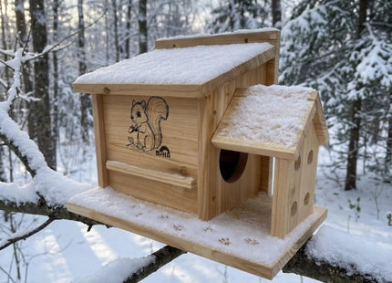 MrHN Squirrel House - Squirrel Houses for Outside Nesting