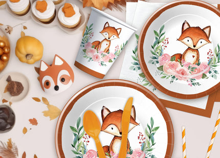 Xenorik Fox Birthday Party Supplies, Animal Fox Baby Shower Decorations