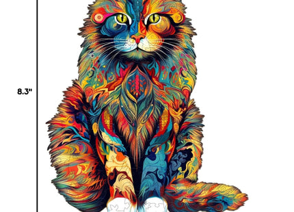 Wooden Puzzles for Adults - Maine Cat Puzzle 80 Piece