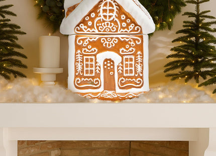 Chunful Christmas Gingerbread House Cookie Jar with Lid, 9.25 Inch