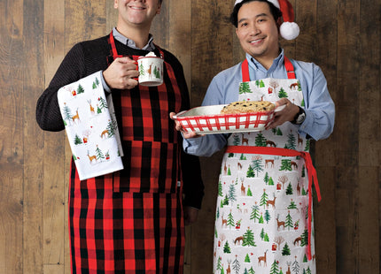 Now Designs Cotton Chef Apron, Santa's Reindeer