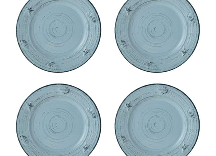 Pfaltzgraff Trellis Coastal 16-Piece Dinnerware Set, teal