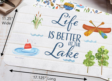 CounterArt Lake Living Reversible Easy Care Placemat 4 Pack