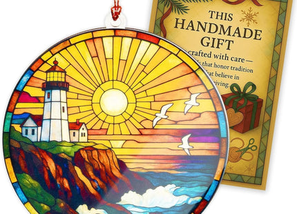 Lighthouse Ornaments for Christmas Tree, Christmas Ornaments 2026, Acrylic Lighthouse Decor for Office, Room, Home, Holiday Present Ideas, Ideas for Men and Women