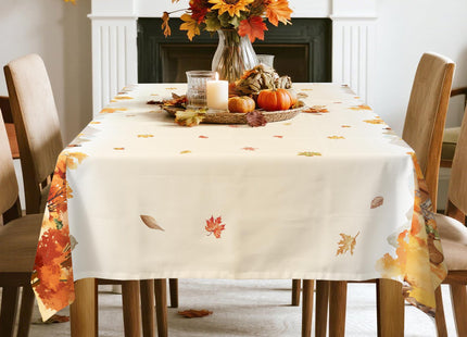 Arquiel Fall Tablecloth 55 x 70 Inch Rectangular, Forest Print