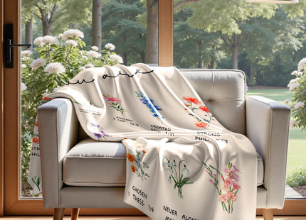 Jameswish Christmas Tree Deer Flannel Throw Blanket Soft Plush for Couch Sofa Bed Christmas Home Decor 50x60