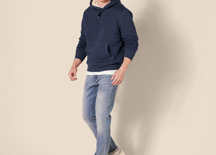 Amazon Essentials Men's Regular Fit Sherpa-Lined Pullover Hoodie, Navy, Large