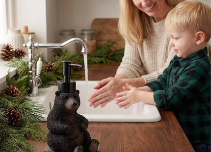Avanti Linens - Black Bear Lodge Lotion Pump, Refillable Soap Dispenser