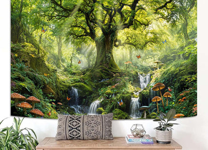 Lunerfex Forest Tree of Life Tapestry, Symbolic Nature Wall Tapestries for Room Decor, Inspiring Home Decor Tapestry 60L x 44W