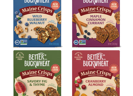 Maine Crisps Variety Pack Crackers, 4 Oz (Pack of 4)