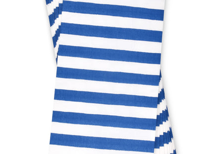 Blue Navy Striped Guest Napkins 100 Pack Paper Dinner Napkins Disposable Hand Towels for Bathroom Party Wedding Buffet Coastal Nautical Decor