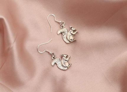 BAUNA Cute Animal Earrings Moose Squirrel Earrings Zebra Koala Jewelry for Women Deer Antler Pendant Giraffe Gifts (Squirrel)