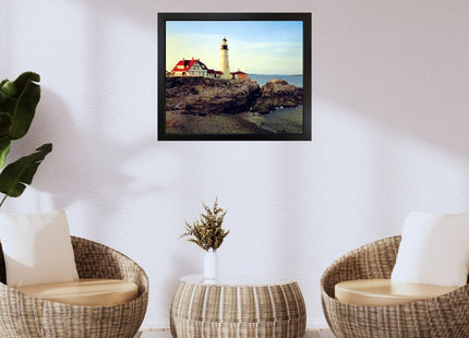 Impact Posters Gallery Portland Maine Head Lighthouse Scenic Landscape Nature Wall Decor Art Print Poster (16x20)