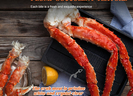 OCEANZEN Alaskan Red King Crab Legs | Wild-Caught | Fully Cooked (4 LBS)