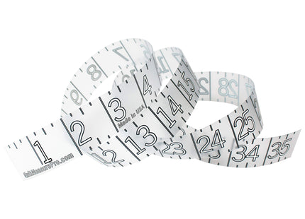36" Fish Measuring Ruler Sticker | Transparent Waterproof Decal Tape | Made in USA | Large Bold Easy Read Markings | Boat, Kayak, Net, Cooler, Table Compatible | Marine Grade Adhesive | Easy Install