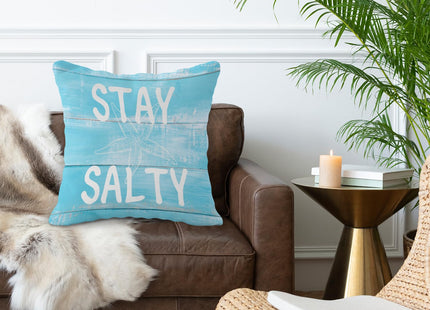 OTOUO Coastal Throw Pillow Covers - Nautical Blue Ocean Beach Cushion for Couch Home Decor Gift, 18x18 Inches