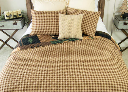 Donna Sharp Brown Bear Cabin Twin Quilt Set, 68" x 90"