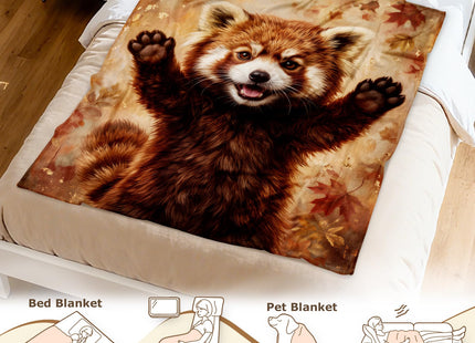 Aimego Raccoon Throw Blanket Raccoon Gifts for Boys Girls 50"x60"