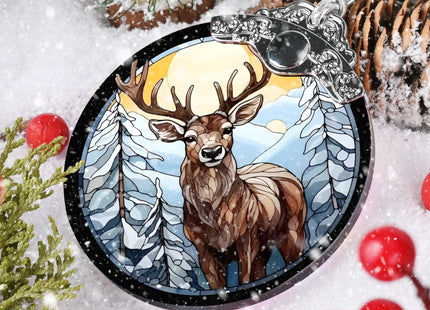 Deer Ornaments for Christmas Tree - Jocidea Deer Christmas Ornament - Beautiful Deer Ornament Gift - Holiday Keepsake - Deer Stocking Stuffer - Deer Gift