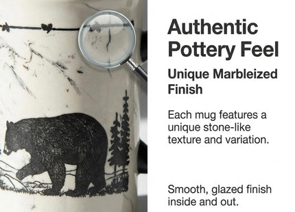 Cape Shore 18oz Heavy Stoneware Sema Pottery Mug, Bear