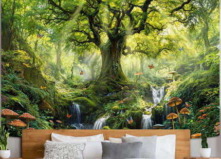 Lunerfex Forest Tree of Life Tapestry, Symbolic Nature Wall Tapestries for Room Decor, Inspiring Home Decor Tapestry 60L x 44W