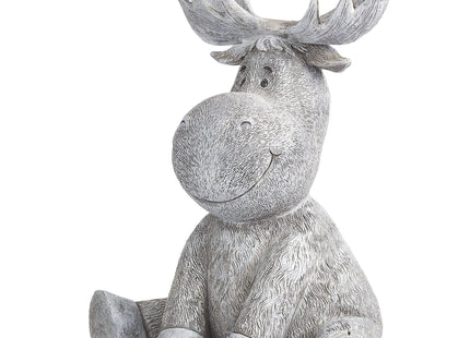 Roman Pudgy Moose 9.5 Inches Height Garden Figurine